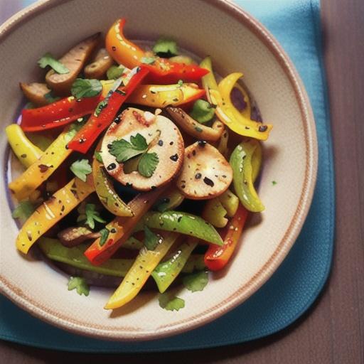 Air-Fried Roasted Sweet Peppers and Onions