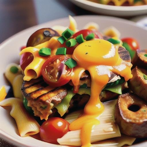 Cheesy Bison Burger Casserole