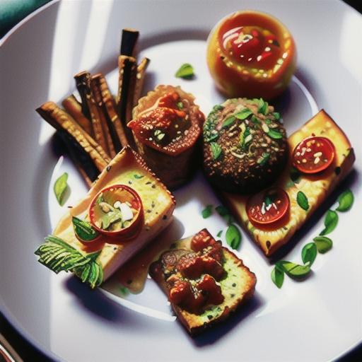 Herb-crusted lamb cutlets with tomato chutney