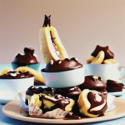 Banana and chocolate muffins