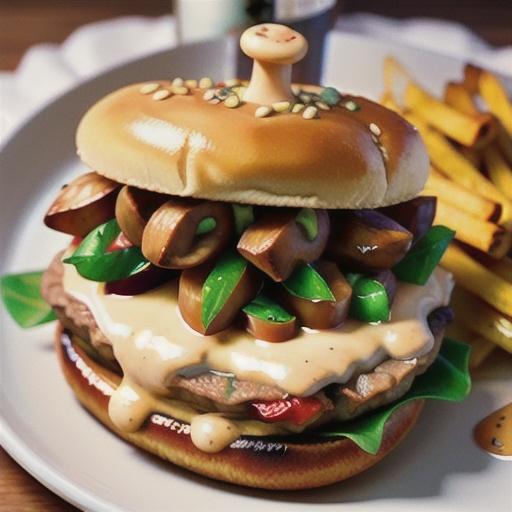 Hamburger Steaks with Creamy Mushroom Gravy