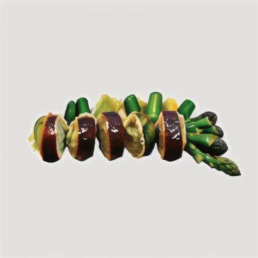 Warm Italian sausage salad with artichoke and asparagus