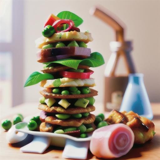 Ham and pea fritters