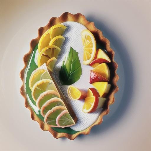 The 'new' gin and tonic tart with candied lemon