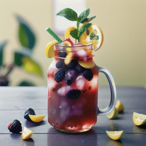 Homemade Blackberry Lemonade