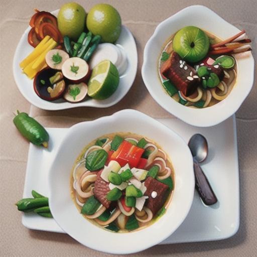 Thai beef noodle soup