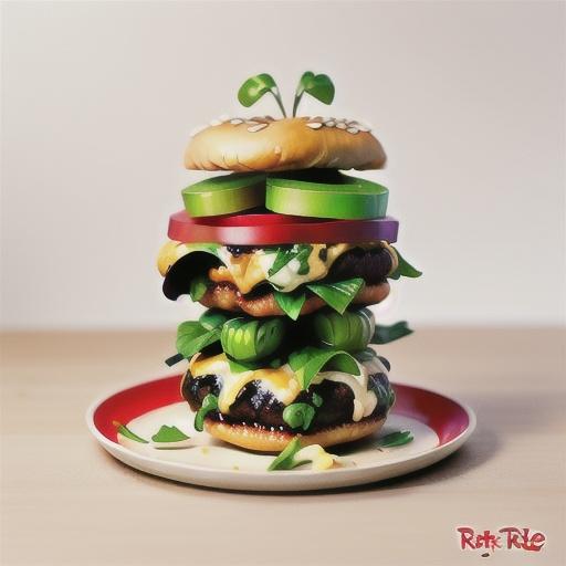 Asian-style mushroom burger recipe