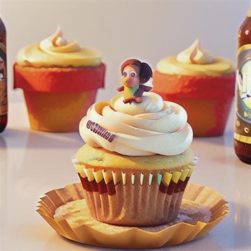 Frosted Belgian White Cupcakes