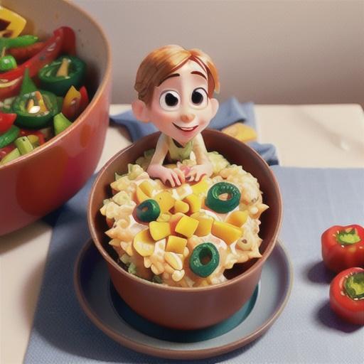 Red capsicum risotto