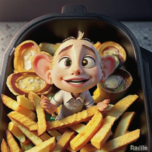 Air Fryer Salt and Vinegar Fries for One