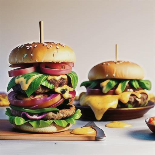 Pulled beef burgers with chilli mayonnaise