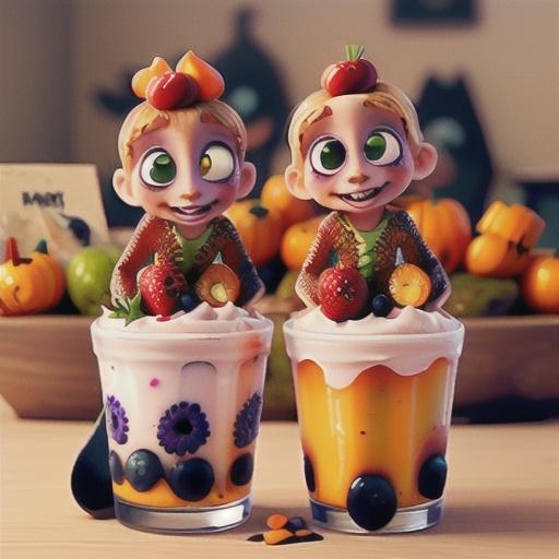 Halloween Snake-Bite Parfaits
