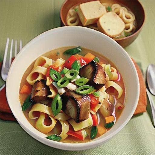 Lamb shank and pasta soup