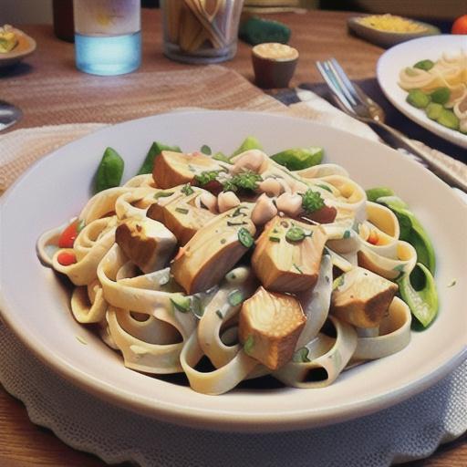 Fettuccine Alfredo with Chicken