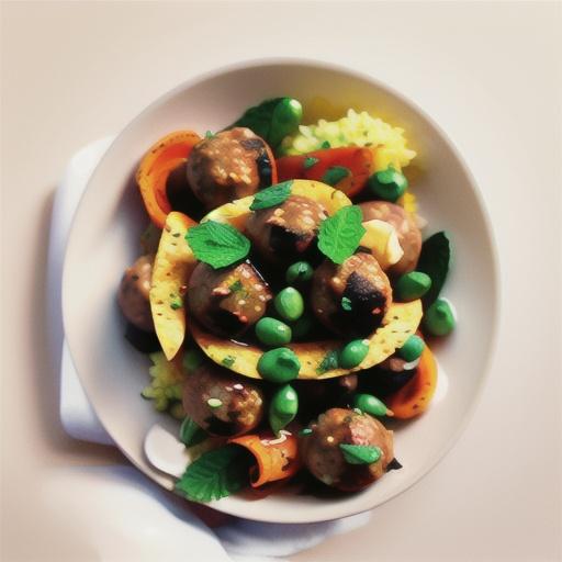 Tandoori meatballs with spiced carrot mash