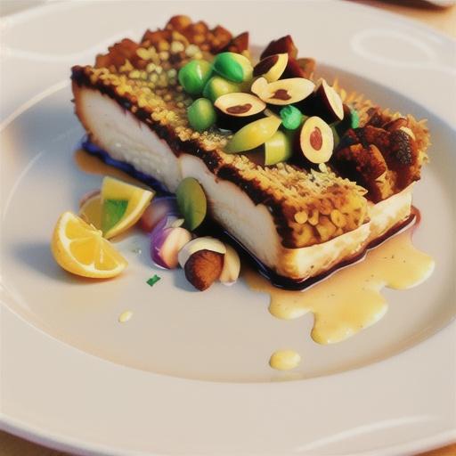 Almond-Crusted Halibut Crystal Symphony