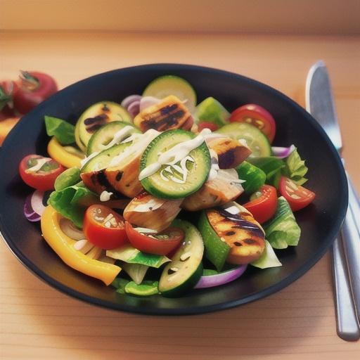 Chicken Souvlaki Salad