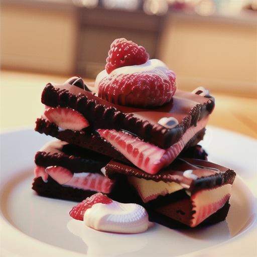 Easy Raspberry Brownie Wedges