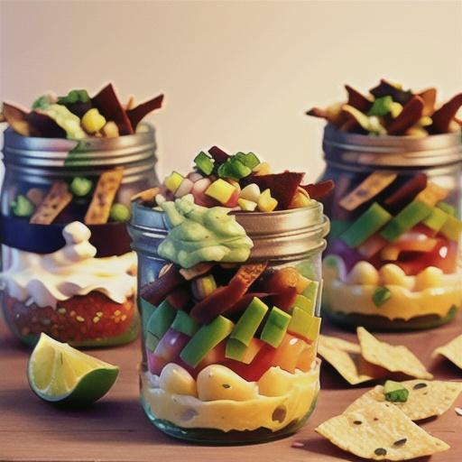 Taco Dip in a Jar