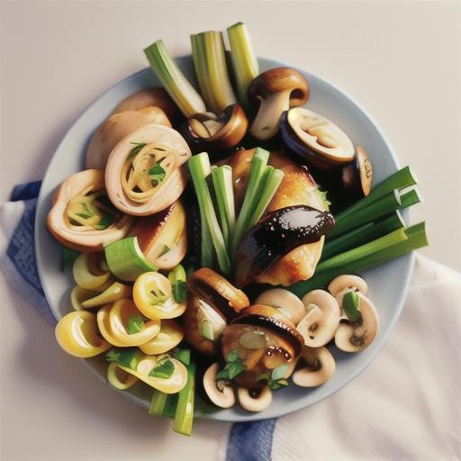 Chicken Thighs with Mushroom-Leek Sauce