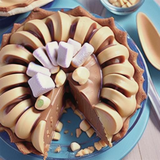 No Bake Peanut Butter Banana Pie