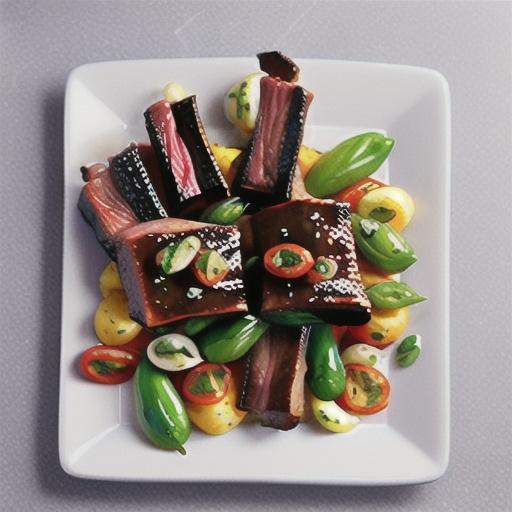 Smoky bourbon beef ribs