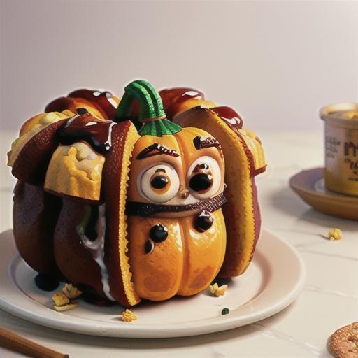 Chai-Glazed Pumpkin Monkey Bread