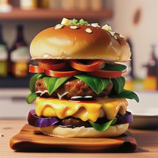 Caramelized Beer-Onion and Bacon Burgers