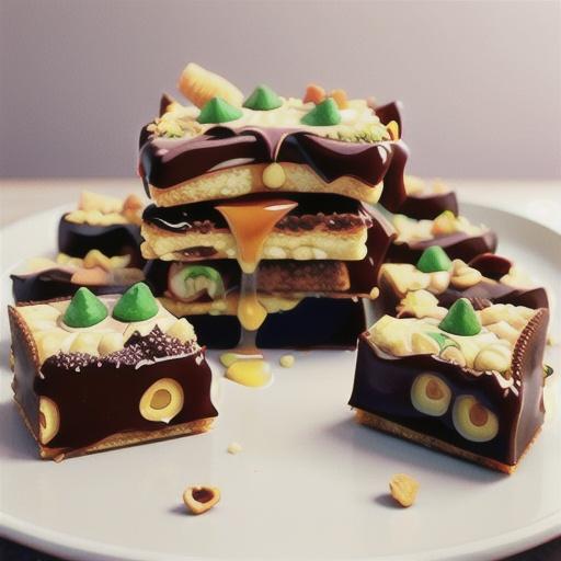 Crunchy Nut Caramel Slice recipe