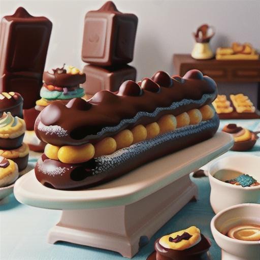 Jumbo chocolate éclair