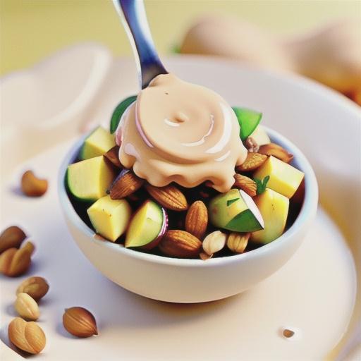 Creamy rice and nuts