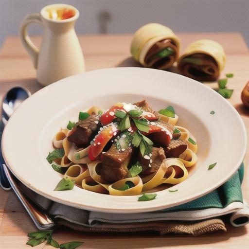 Tagliatelle with braised beef ragu