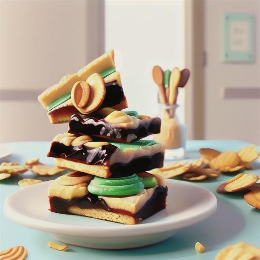 Peanut Butter and Potato Chip Layered Cookie Bars