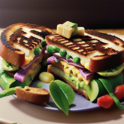 Creamy Jack Grilled Cheese with Fruit-Glazed Avocado