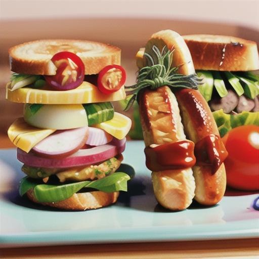 Fancy sausage sangers