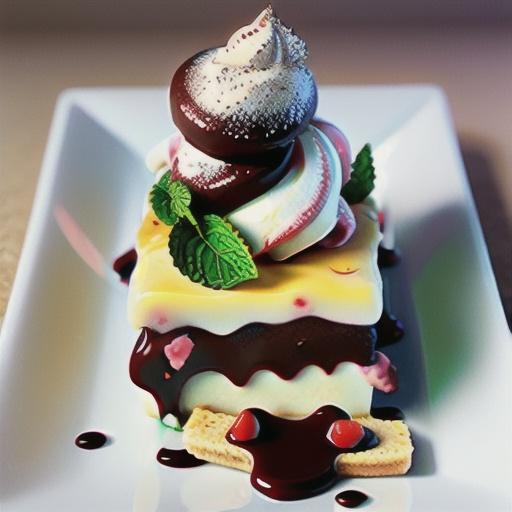 Choc-mint ice-cream slice