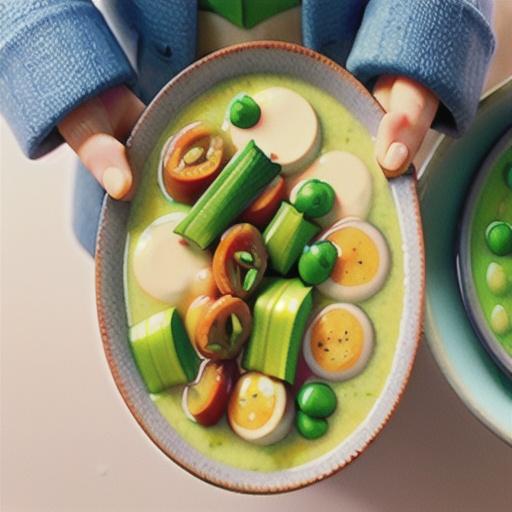 Dairy-free pea and leek soup recipe