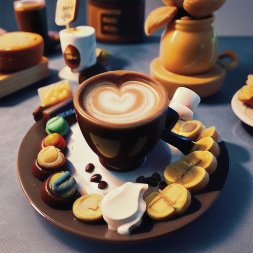 Mascarpone amaretto flavour espresso crème after-dinner platter