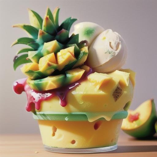 1-ingredient Ninja Creami pineapple sorbet recipe