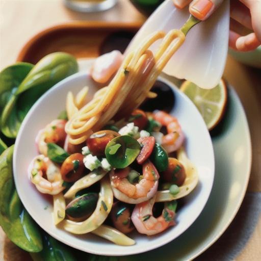 Mediterranean Pasta with Shrimp