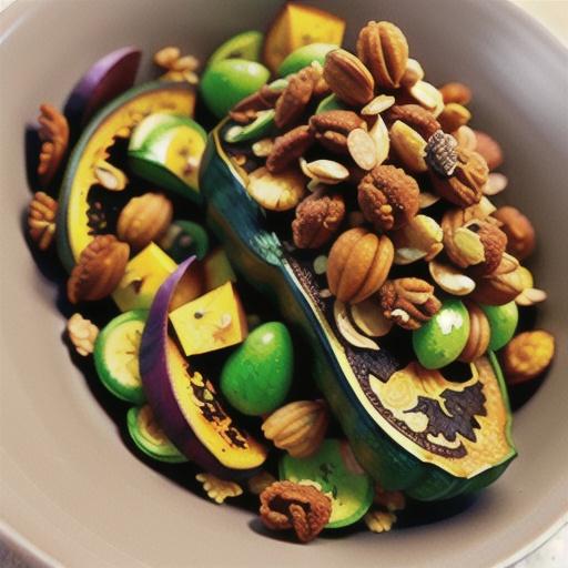 Granola Crusted Acorn Squash