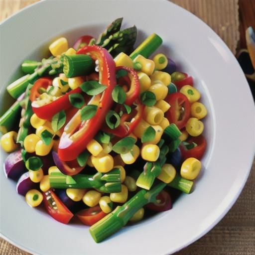 Summer Corn Salad with Asparagus