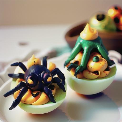 Spider Deviled Eggs for Halloween