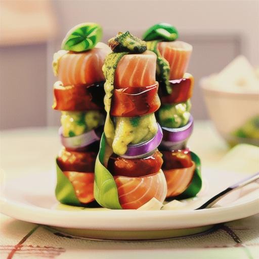 Pesto-Salmon Roulades