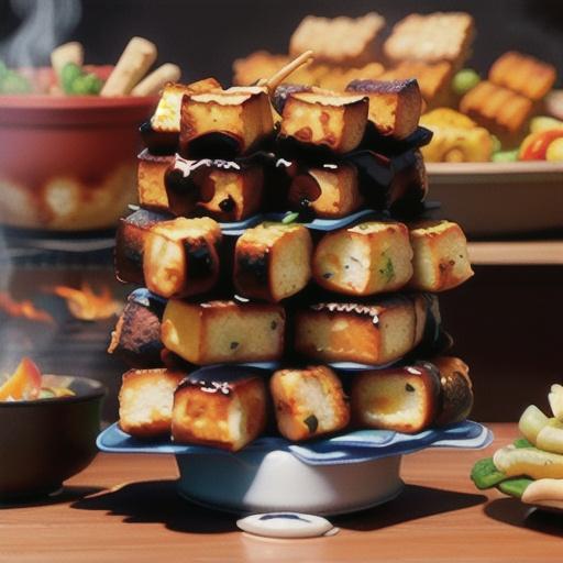 Baked BBQ Breaded Tofu