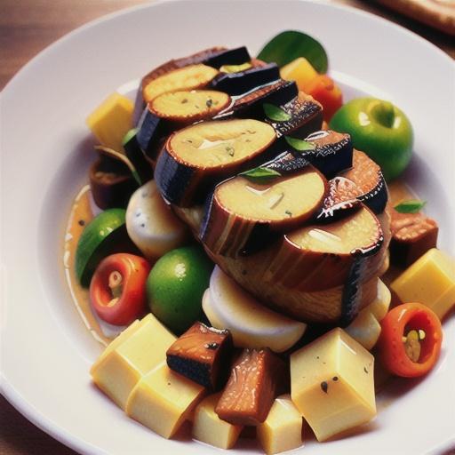 Quince-glazed roast beef with swede puree