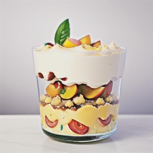 White peach mimosa trifle