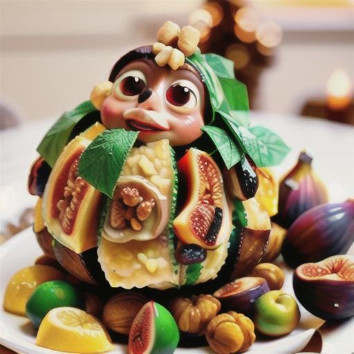 Lemon roast turkey with hazelnut and fig stuffing