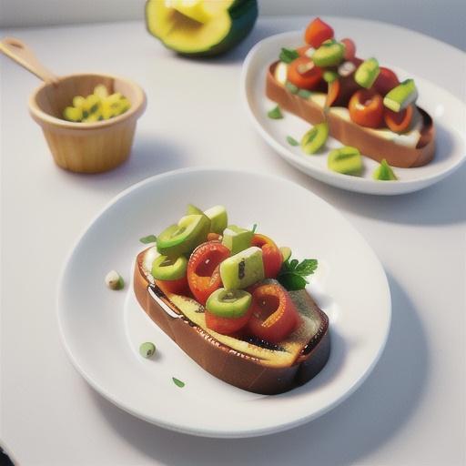 Open-Faced Grilled Vegetable Tartines