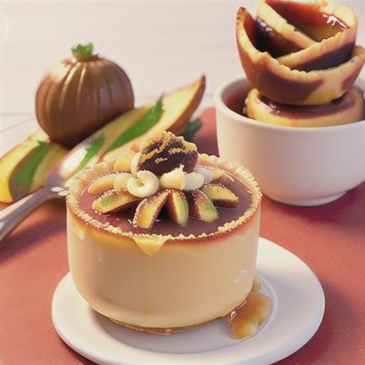 Orange creme brulee with palm sugar crust